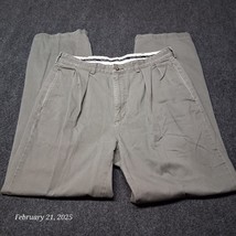 * Polo Chino by Ralph Lauren Pleated Pants Men Size 34x34 Gray - $18.47
