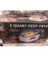 Complete Cuisine 1200W 3L Electric Deep Fryer w/Stainless Steel Lid (Ope... - $49.99