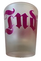 Indiana Graffiti Style Lettering Souvenir Frosted Shot Glass - $5.78