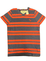 Abercrombie &amp; Fitch Shirt Muscle Color: Blue Red Stripe, Size: Large - $39.59