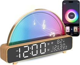 White Noise Sound Machine, Sunrise Alarm Clock APP/AI Voice Control Work - £23.36 GBP