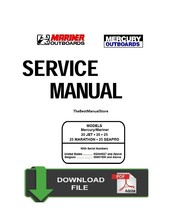 Mercury 20 Jet 20-25hp 2Stroke Service Shop / Repair Manual - $9.95