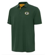 Antigua Green Bay Packers Mens Polo Green Shirt NFL Moisture Wicking Log... - $94.67 CAD