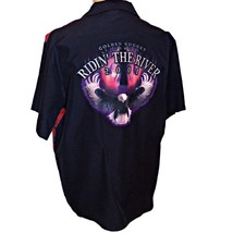 Golden Nugget Casino Laughlin 2001 Motorcycle Ridin&#39; The River Run Aloha Shirt L - £31.41 GBP