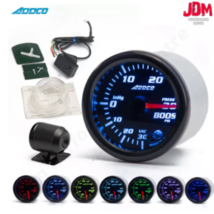Addco 2&quot; 52mm Tinted 7 Color LED PSI Turbo Boost Pressure Gauge Meter with Pod - £29.70 GBP