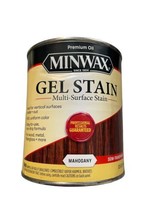 Minwax Multi Surface Wood Gel Stain 1 Quart Mahogany 32 fl oz Veneer Fib... - $63.85
