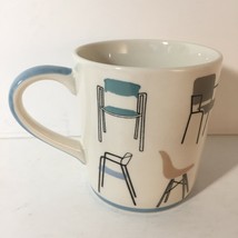 Office Chair  Modern Hauser Homer Chair Designer Coffee Cup Tea Mug Pastel RARE  - £14.70 GBP