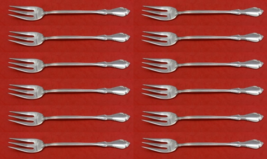 Fontana by Towle Sterling Silver Cocktail Fork Set 12 pieces 5 1/2&quot; - £370.95 GBP