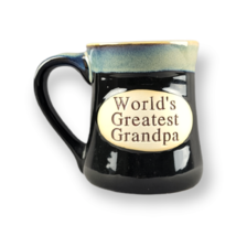 Studio Art Pottery Coffee Mug Cup &quot;World&#39;s Greatest Grandpa&quot; XL Granddad Gift - £14.18 GBP