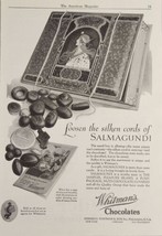 1924 Print Ad Whitman&#39;s Chocolates Salmagundi in Metal Gift Box Philadel... - $22.30