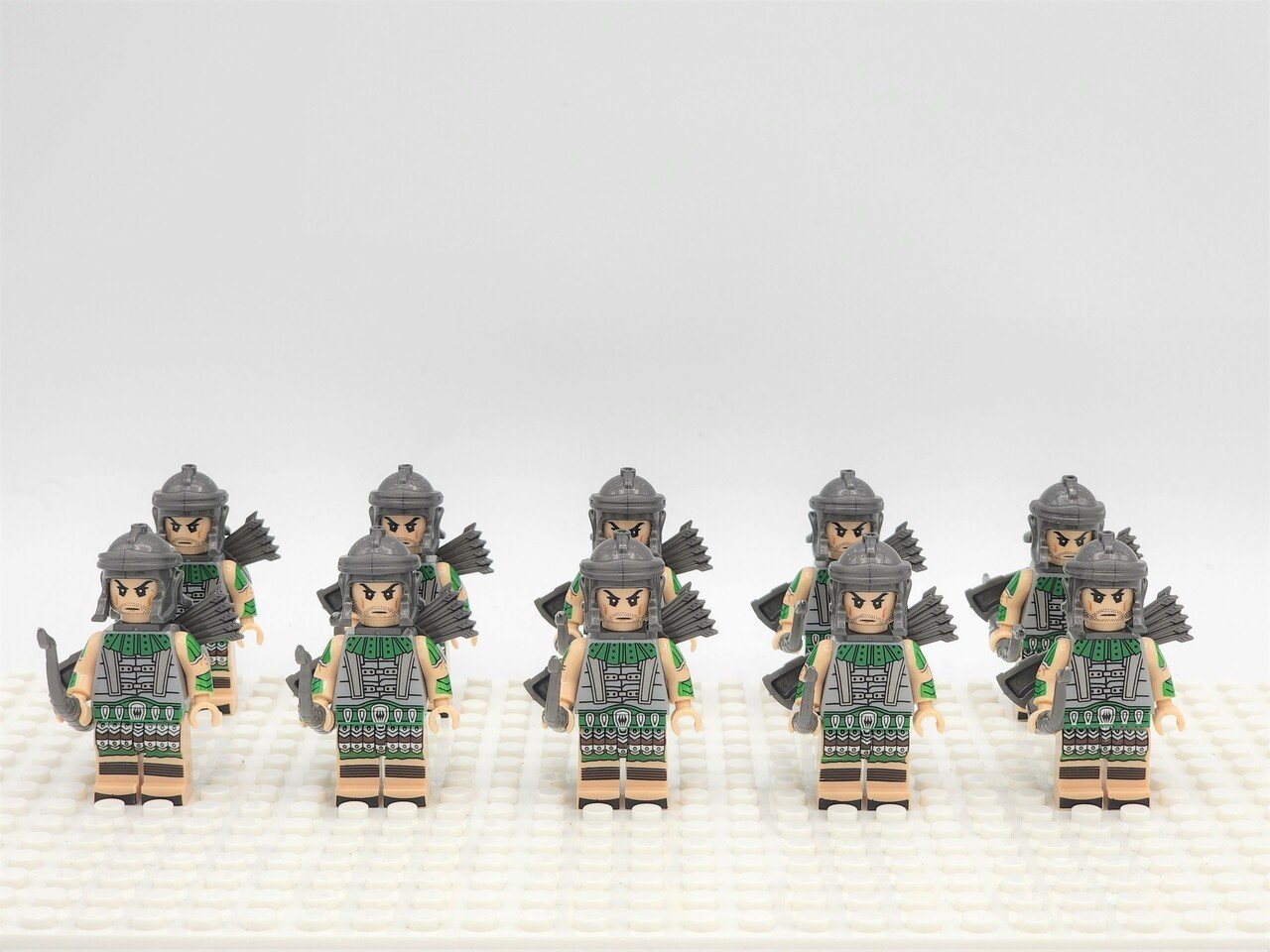 Ancient Roman Legion Archers Army Set 10 Minifigures Lot
