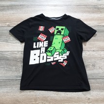 Minecraft Old Navy Boys Large Short Sleeve T Shirt Sport Video Game Athletic - £8.86 GBP