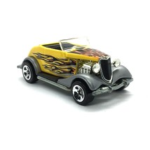 Hot Wheels 1933 33 Ford Roadster Car Yellow Flames Die Cast 1/64 Scale Loose - £15.50 GBP