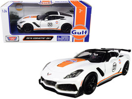 2019 Chevrolet Corvette ZR1 #22 Gulf Oil White w Orange Stripes Black Top 1/24 D - £29.12 GBP