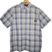 DICKIES Button Down Plaid Shirt - Men&#39;s Large - $18.81
