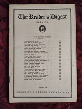 Reader&#39;s Digest February 1925 George Bernard Shaw Bruce Barton David Grayson - £56.23 GBP