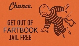 Chance &quot;Get Out Of Fartbook Jail Free&quot; Fridge Magnet - £14.15 GBP