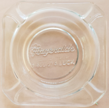 Fitzgeralds Hotel Casino, Downtown Nevada 3-5/8&quot; square clear Ashtray - £10.16 GBP