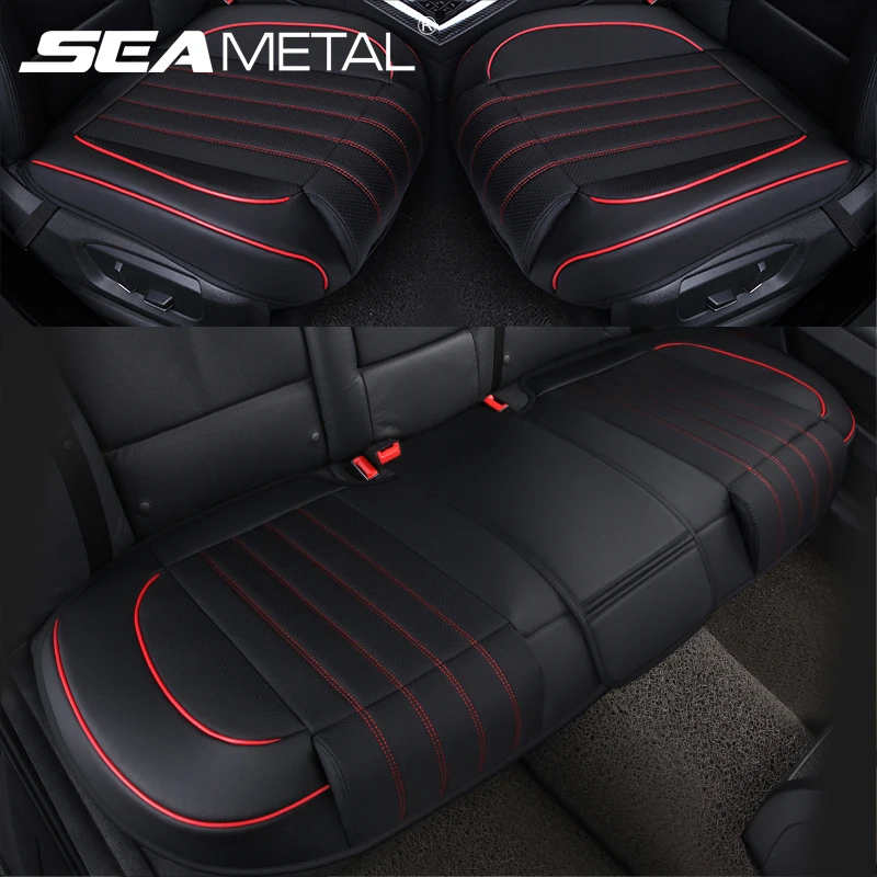 SEAMETAL Breathable Leather Car Seat Cover Four Seansons Universal Car Seat - £21.06 GBP+