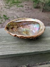 MCM Abalone Shell Bowl Lucite Footed Large- VINTAGE - $21.78
