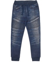 Ring of Fire Big Boys Printed Moto Denim Knit Joggers - $480.74 MXN
