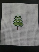 Completed Tree Christmas Finished Cross Stitch - $3.99