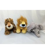 Ganz Webkins Leopard Elephant Lion Plush Lot No Codes Stuffed Animal Toy - $21.95