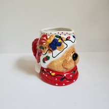 Vintage Santa Bear Pitcher M Rupert Lefton 1998 Christmas Lights Decorate - £7.52 GBP