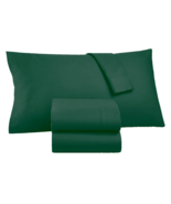 3 Piece Martha Stewart 100% Cotton Flannel Solid Eden Green Twin Sheet Set - £101.63 GBP