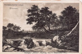 Norddeutscher Lloyd BREMEN-DAMPFER Berlin MONTAG~1911 Postcard - £5.36 GBP