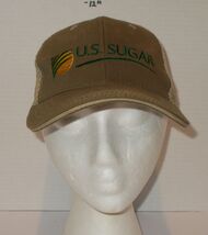 US Sugar Snapback adjustable Hat Cap Tan Yellow Green OSFM - $14.80