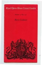 Royal Opera House Boris Godunow 1971 Program Kiri Te Kanawa Boris Christoff - £14.23 GBP