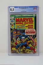 Marvel 1974 Marvel Double Feature #3 CGC 8.5  - Captain America &amp; Iron Man - £119.46 GBP