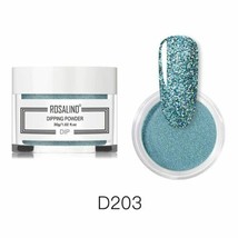 Rosalind Nails Dipping Powder - Gradient Effect - Larger 30g Jar- *TEAL GLITTER* - £6.30 GBP