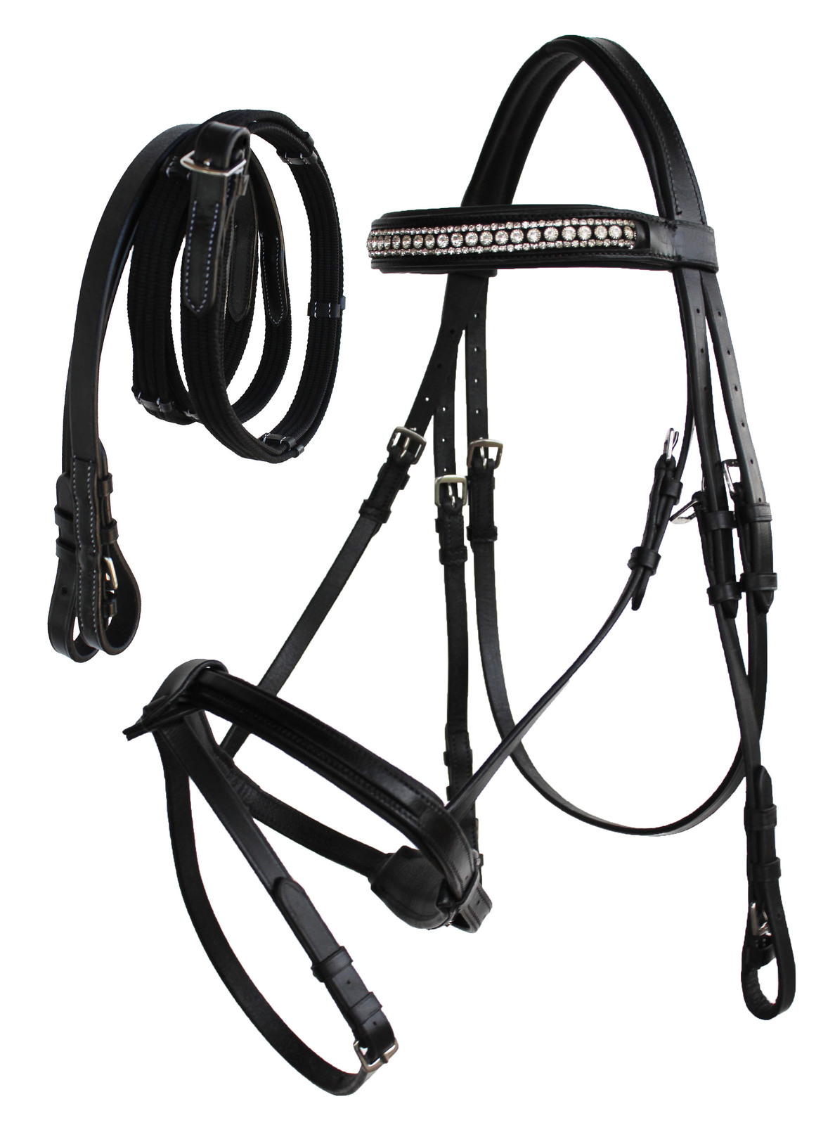 Horse English Brown All-Purpose Trail Leather Bridle Reins 805EB07 - $54.44+