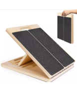 Wooden Slant Board Portable Calf Stretching Squats Stretcher Physical Ad... - £22.09 GBP