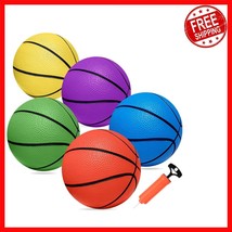 Vibrant 5-Piece Mini Basketball Set with Air Pump - Ideal for Toddlers &amp;... - $572.92 MXN