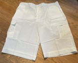 Men&#39;s Regal Wear Size 5XL (46-48) White Cargo Pocket Drawstring Shorts - $14.84