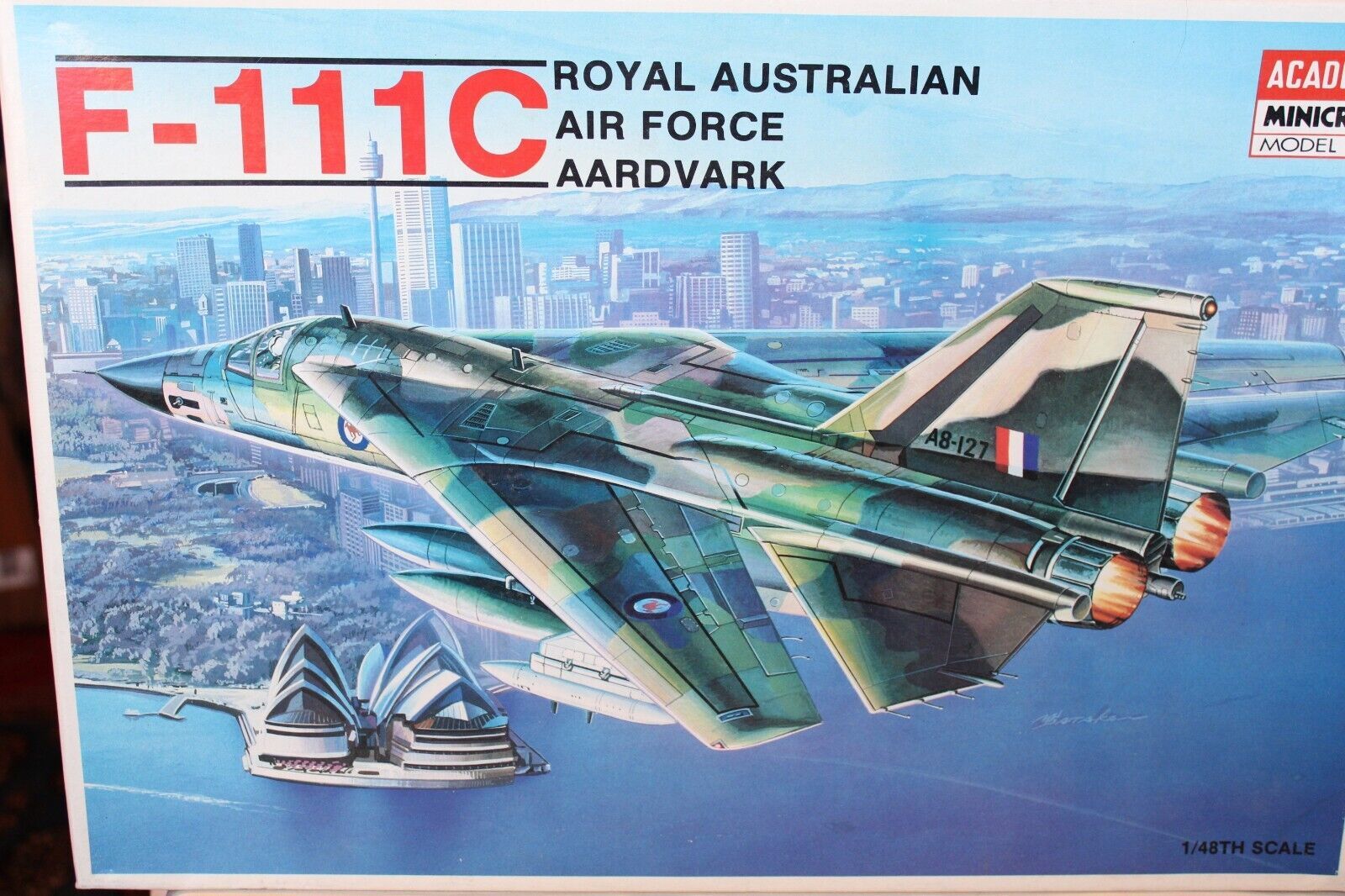 Primary image for 1/48 Scale Academy, F-111C Aardvark Australian Jet Model Kit #1674 BN Open Box