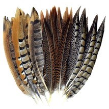21 Pcs 20-25Cm Natural Pheasant Feathers For Diy Craft Wedding Home Part... - £25.53 GBP