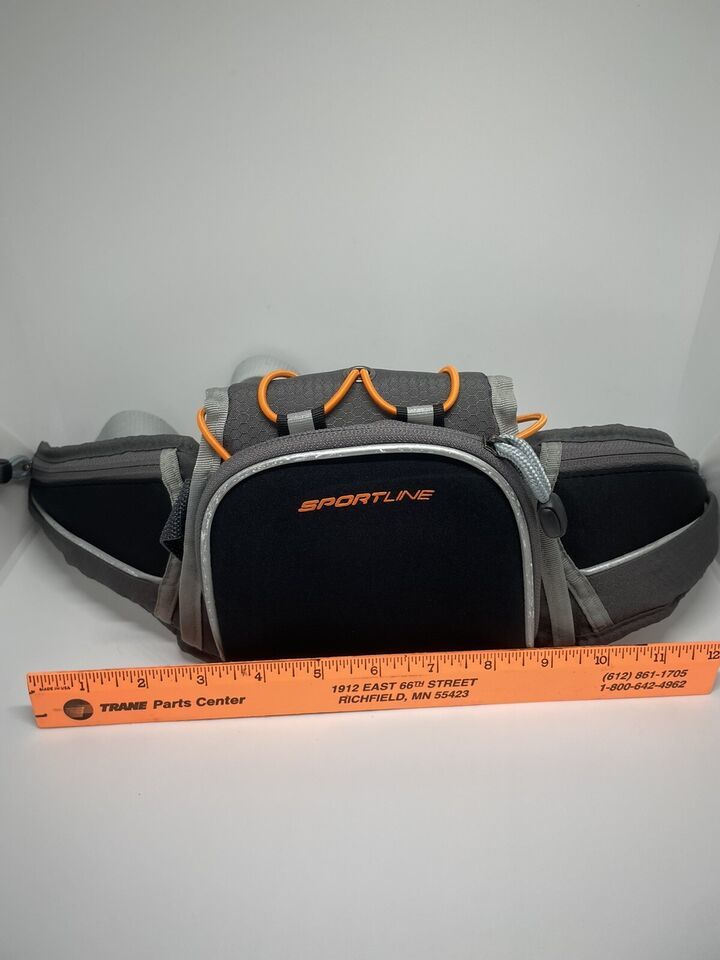 Sportline Trail Tracker Fanny Pack Hydration Hip Waist Adjustable Gray B... - $18.78