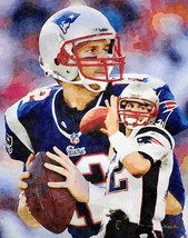 Tom Brady New England Patriots NFL Football Quarterback Art Print 2WC2 - $24.99+