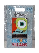 Disney Pin Heroes vs. Villains Monster Inc. Mike LE2000 We've Got Our Eye On You - $29.95