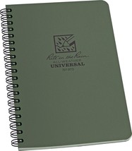 Rite in the Rain Notebook Side Spiral Weatherproof 32 Sheets Green 5&quot;x7&quot; No 973 - £11.58 GBP