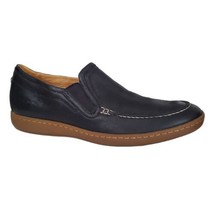 Ugg Grizzly Wallick Leather Venetian Loafers Navy Blue Men&#39;s 11.5 - $38.52