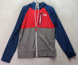 The North Face 2014 Winter Olympics Jacket Men Petite S Multi Hood Logo Full Zip - $65.13