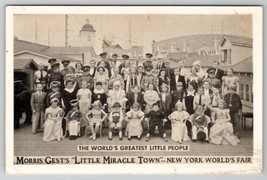 1939 New York Worlds Fair Gest&#39;s Little Miracle Town Midget Preform Postcard B25 - £13.35 GBP