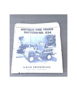 Vintage U-Bild Fire Truck Woodworking Pattern No. 634 Full Size 1979 NOS... - $512.95 MXN