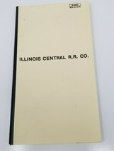 Illinois Central R.R. Co. Blank Log Book Notebook Vintage 1973 - £14.81 GBP