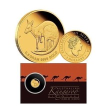 2018 P Australian Kangaroo 1/2 Gram .5 oz Gram Gold Coin in Assay - £53.26 GBP